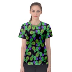 Flowers Pattern Background Women s Sport Mesh Tee