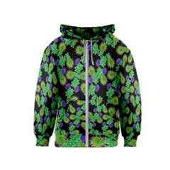 Flowers Pattern Background Kids  Zipper Hoodie