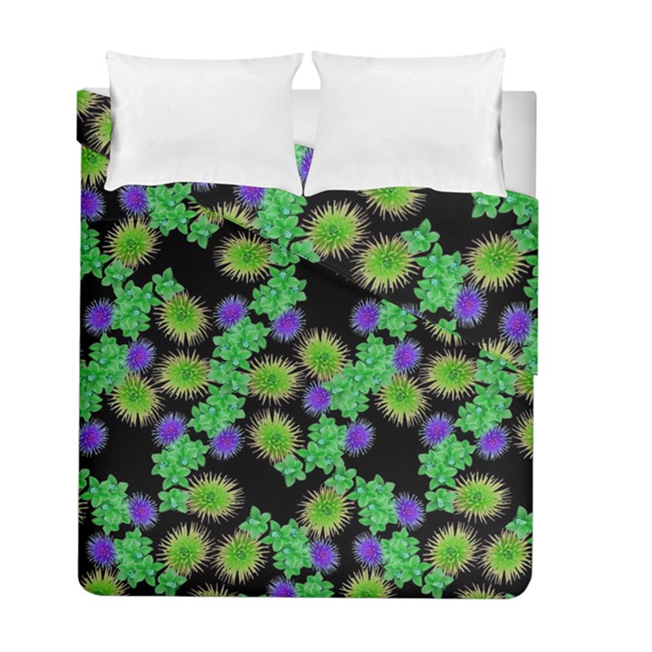 Flowers Pattern Background Duvet Cover Double Side (Full/ Double Size)