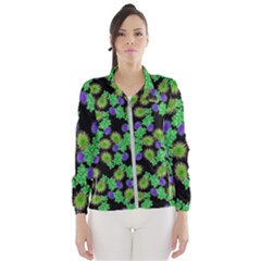 Flowers Pattern Background Women s Windbreaker