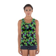 Flowers Pattern Background Sport Tank Top 