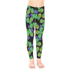 Flowers Pattern Background Kids  Legging