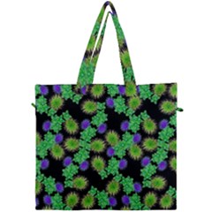 Flowers Pattern Background Canvas Travel Bag