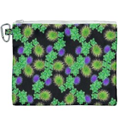 Flowers Pattern Background Canvas Cosmetic Bag (xxxl) by HermanTelo