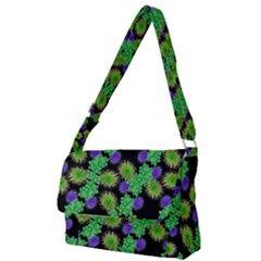 Flowers Pattern Background Full Print Messenger Bag