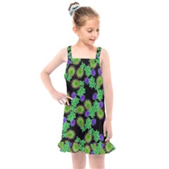 Flowers Pattern Background Kids  Overall Dress by HermanTelo