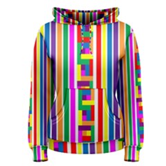 Rainbow Geometric Spectrum Women s Pullover Hoodie by Mariart