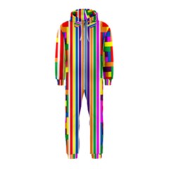 Rainbow Geometric Spectrum Hooded Jumpsuit (kids)