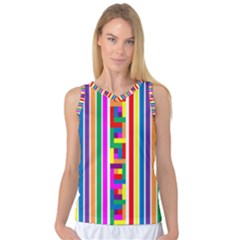 Rainbow Geometric Spectrum Women s Basketball Tank Top by Mariart