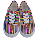 Rainbow Geometric Spectrum Kids  Classic Low Top Sneakers View1