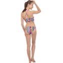 Rainbow Geometric Spectrum Racer Front Bikini Set View2