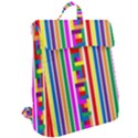 Rainbow Geometric Spectrum Flap Top Backpack View2