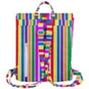 Rainbow Geometric Spectrum Flap Top Backpack View3