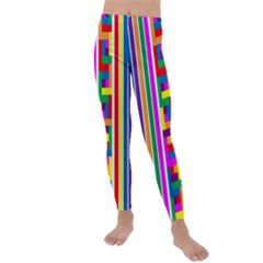 Rainbow Geometric Spectrum Kids  Lightweight Velour Leggings by Mariart