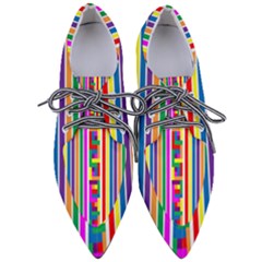 Rainbow Geometric Spectrum Women s Pointed Oxford Shoes by Mariart