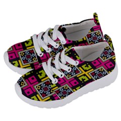 Squares Pattern                               Kids  Lightweight Sports Shoes by LalyLauraFLM