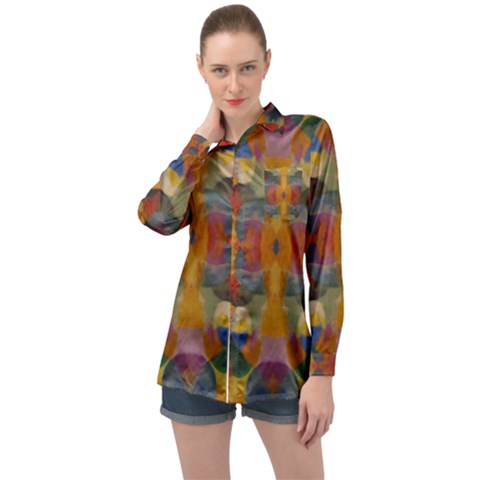 J 4 Long Sleeve Satin Shirt by ArtworkByPatrick