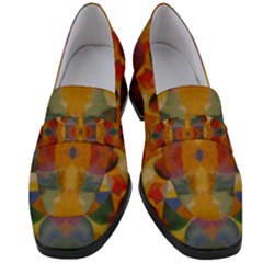 J 4 Women s Chunky Heel Loafers by ArtworkByPatrick