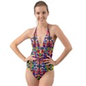 J 5 Halter Cut-Out One Piece Swimsuit View1