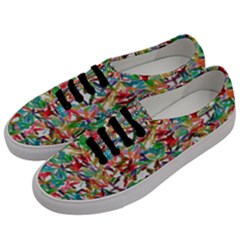 Colorful Paint Strokes On A White Background                                 Men s Classic Low Top Sneakers by LalyLauraFLM