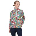 Colorful paint strokes on a white background                                  Women Half Zip Windbreaker View1