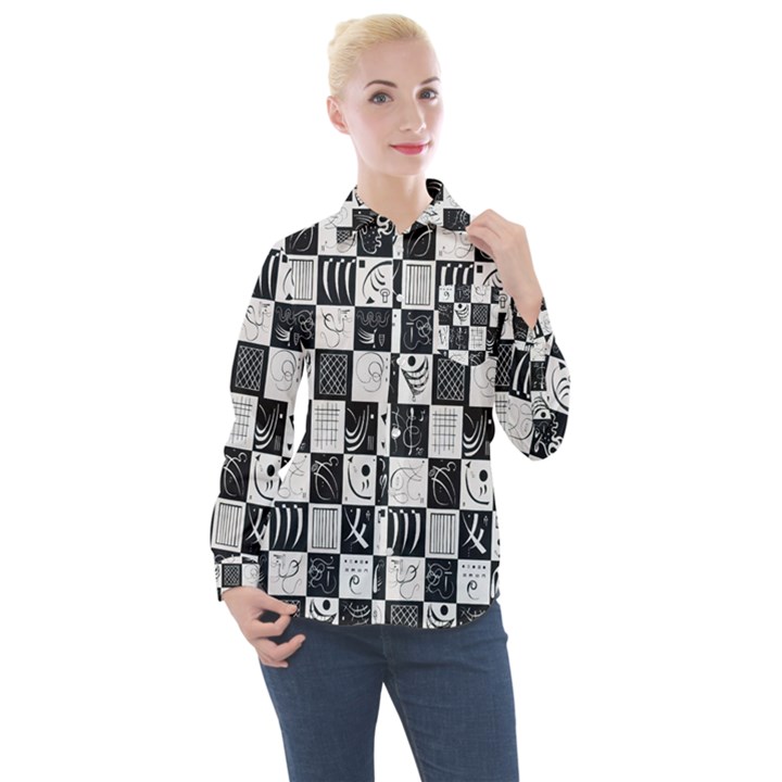 J 8 Women s Long Sleeve Pocket Shirt