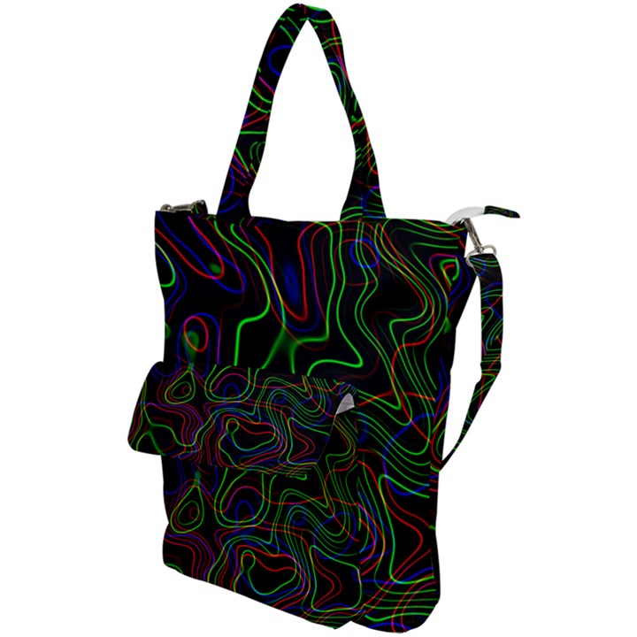 Neon waves                                  Shoulder Tote Bag