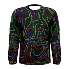 Neon Waves                                  Men Long Sleeve T-shirt by LalyLauraFLM