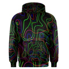 Neon Waves                                  Men s Pullover Hoodie by LalyLauraFLM