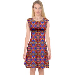 J 9 Capsleeve Midi Dress