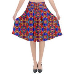 J 9 Flared Midi Skirt by ArtworkByPatrick