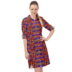 J 9 Long Sleeve Mini Shirt Dress