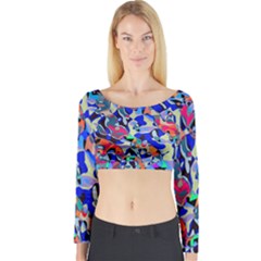 Misc Shapes                                  Long Sleeve Crop Top by LalyLauraFLM