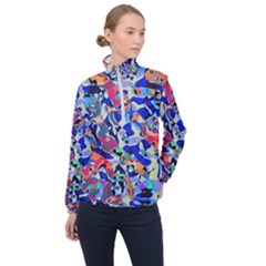 Misc Shapes                                  Women Half Zip Windbreaker by LalyLauraFLM