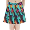 Rectangles in retro colors                              Pleated Mini Mesh Skirt View1