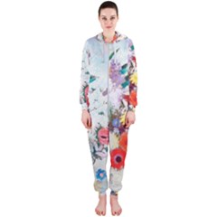 Floral Bouquet Hooded Jumpsuit (ladies)  by Sobalvarro