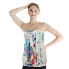 Floral Bouquet Strapless Top by Sobalvarro