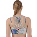 Floral Bouquet Line Them Up Sports Bra View2