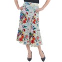 Floral Bouquet Midi Mermaid Skirt View1