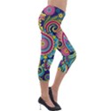 Ornament Lightweight Velour Capri Leggings  View4