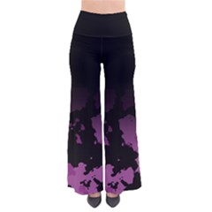 Purple Camouflage Cow Spots Vintage Palazzo Pants by LetsDanceHaveFun