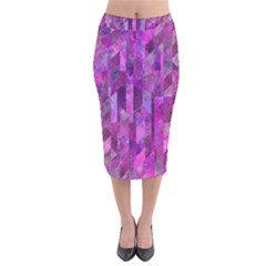 Usdivided Velvet Midi Pencil Skirt by designsbyamerianna