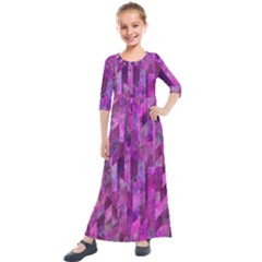 Usdivided Kids  Quarter Sleeve Maxi Dress by designsbyamerianna