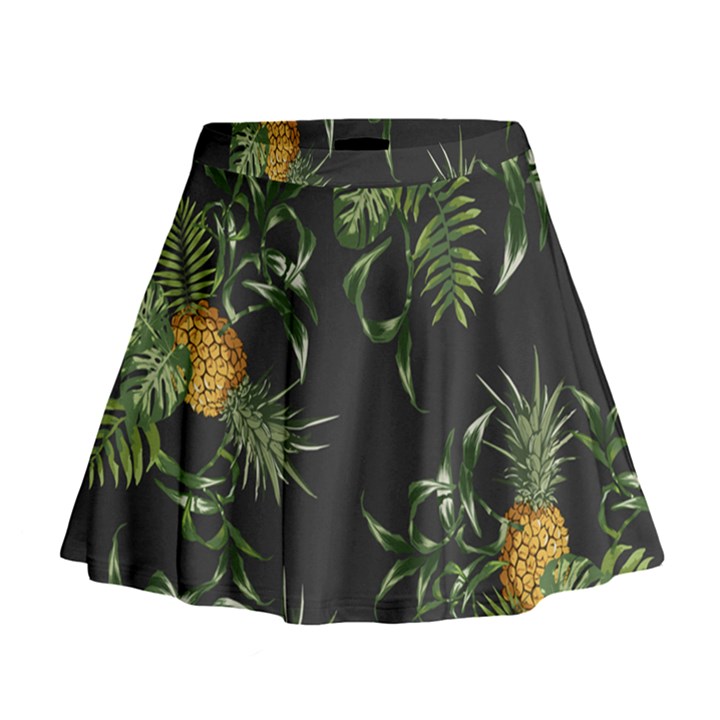 Pineapples pattern Mini Flare Skirt