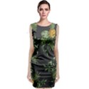 Pineapples pattern Sleeveless Velvet Midi Dress View1