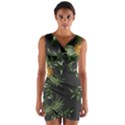 Pineapples pattern Wrap Front Bodycon Dress View1