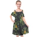 Pineapples pattern Kids  Cut Out Shoulders Chiffon Dress View1