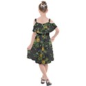 Pineapples pattern Kids  Cut Out Shoulders Chiffon Dress View2