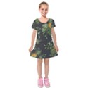 Pineapples pattern Kids  Short Sleeve Velvet Dress View1