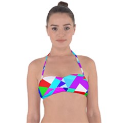 Patchwork Halter Bandeau Bikini Top by designsbyamerianna